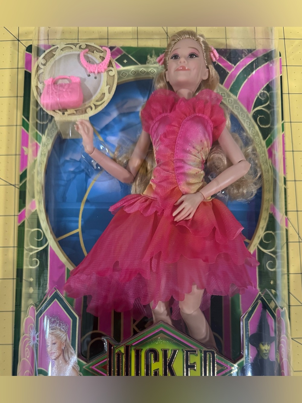 Wicked Mattel Pink Wicked The Musical Doll Glinda Pink Dress